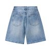 3576 Men's 11.8 oz Baggy Loose Graffiti Printing Denim Shorts