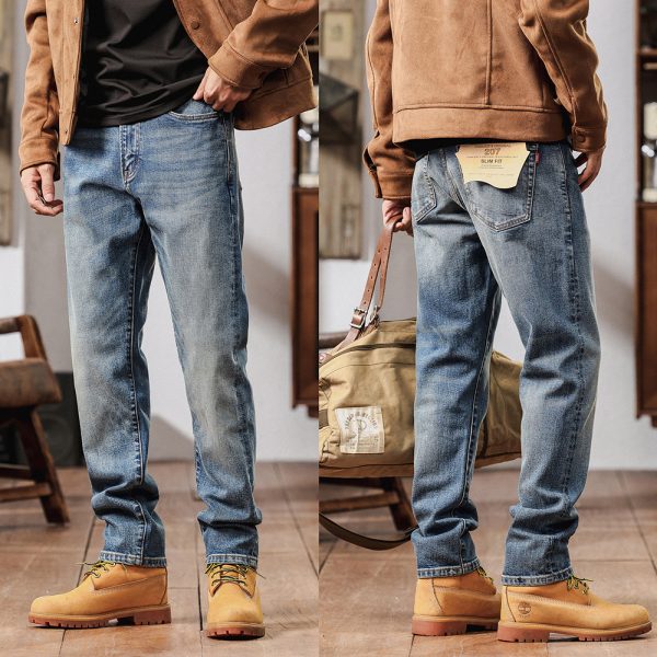 5067  Men's 12.8 OZ Selvedge Slim Fit Straight Denim Jeans