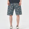 1161 Men's 12.8 OZ 100% Cotton Baggy Paisley Bandana Jacquard Denim Shorts