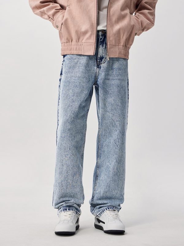 9911 Men's 12 OZ Vintage Salt Wash Relaxed Straight Jeans