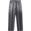 Men's 13.5 OZ Enzyme Stone Ombré Wash Regular Straight Jeans