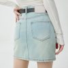 1788126144717059.jpg Women's 11.8 OZ Minimalist A‑line Raw Hem Mini Denim Skirts