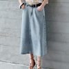 1788126668601992.jpg Women's 12.8 OZ High Rise Minimalist A‑line Midi Denim Skirts