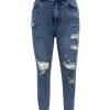 1788167323370291.jpg Women's 11.8 OZ High Rise Distressed Ankle Length Cropped Destroyed Ripped Skinny Jeans