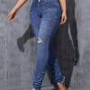 1788168708310531.png D-064 Women's 10.8 OZ Y2K All‑over Pearl Studs High Rise Ankle Length Cropped Skinny Jeans