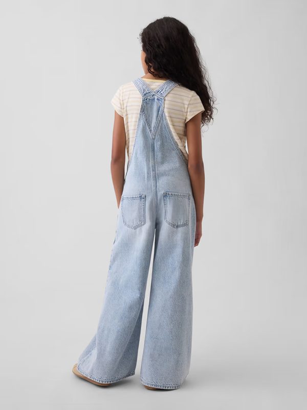 1788719222633386.jpg 10.5 OZ Big Girls 70s Hippie Vintage Workwear Cargo Overalls