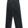 TJ113 Men's Enzyme Stone Wash Charcoal Black Baggy Jeans