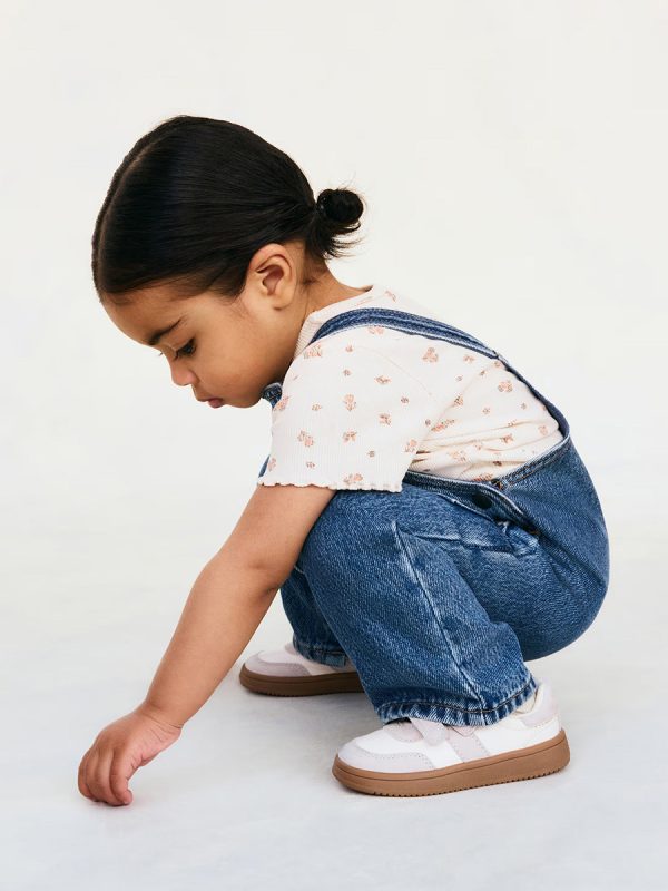 Baby Girls 9 OZ Lyocell Bib Denim Overalls