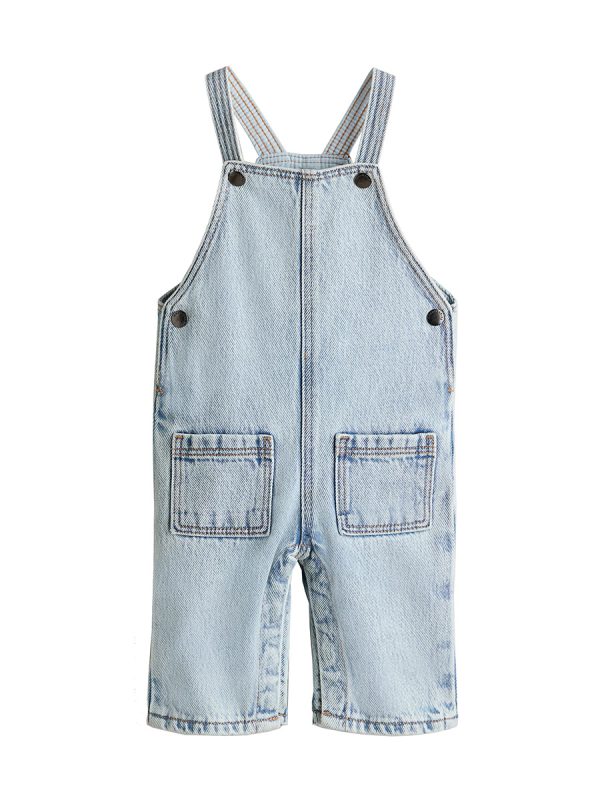Baby Girls 9 OZ Lyocell Bib Denim Overalls