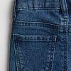 Toddler Girls 9 OZ Minimalist Stretch Slim Fit Straight Leg Rolled Cuff Jeans