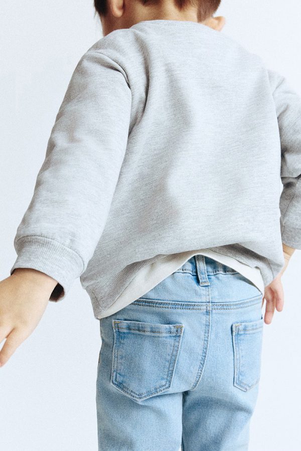 1788969486993454.jpg Toddler Boys 9 OZ Minimalist Stretch Slim Fit Straight Leg Rolled Cuff Jeans