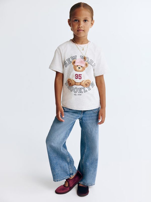HMKD019  Loose-Fit Wide-Leg Jeans  Cotton 100%  2-8