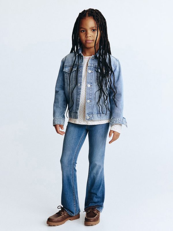 HMKD020  Superstretch Flared Leg Jeans  Cotton 64%, Polyester 34%, Spandex 2%   2-8