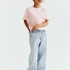HMKD021  Daisy Wide Leg Paper-Bag Jeans Cotton 100%  2-8