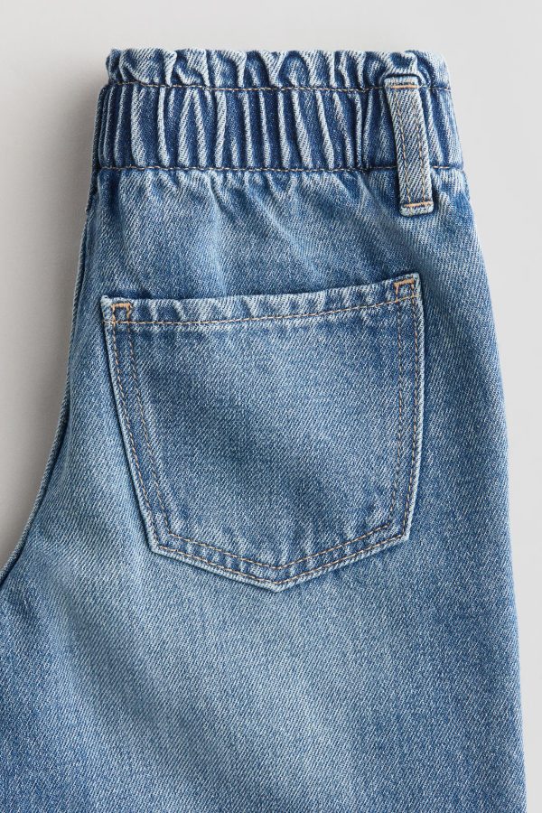 HMKD021  Daisy Wide Leg Paper-Bag Jeans Cotton 100%  2-8