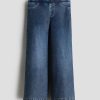 HMKD022  Denim-Look Wide-Leg Jeggings  Cotton 75%, Polyester 19%, Spandex 6%  2-8