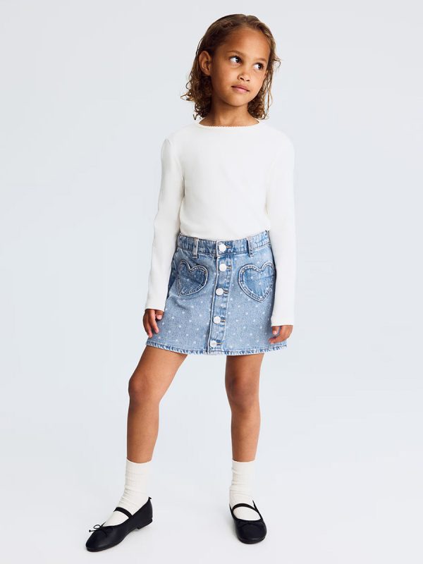 1789054396738411.jpg HMKD027 A-Line Denim Skirt Cotton 100% 2-8