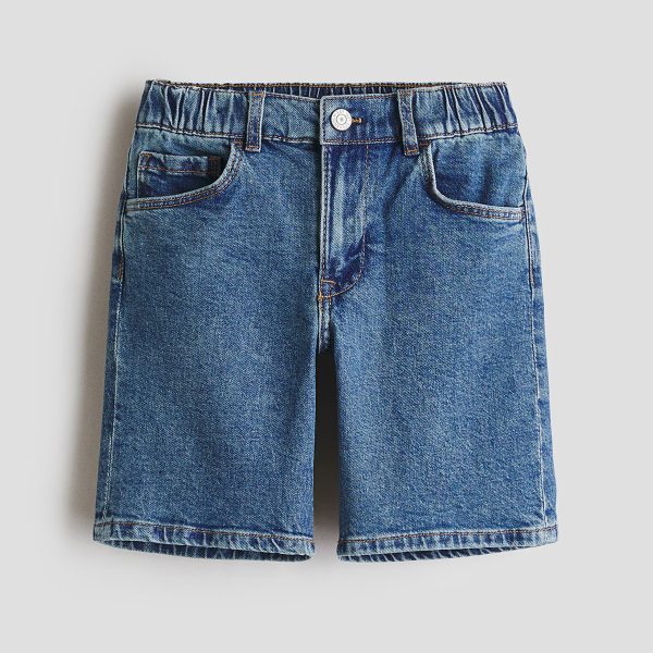 HMKD028  Relaxed-Fit Denim Shorts Cotton 99%, Spandex 1% 2-8