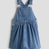 HMKD030  Denim Overall Dress  Cotton 90%, Rayon 10%  2-8
