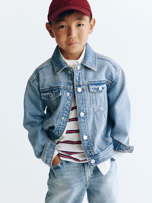 MKD048  Denim Jacket  100% Cotton 2-8