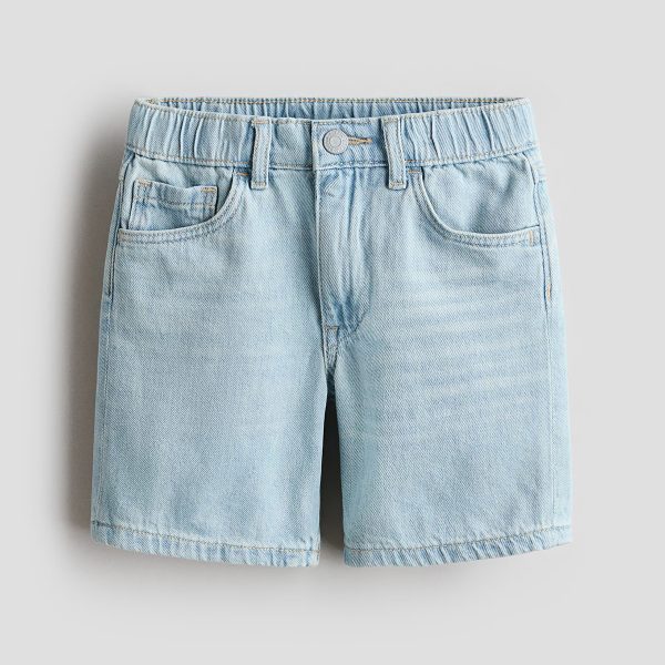 HMKD029  Loose-Fit Denim Shorts  100% Cotton  2-8