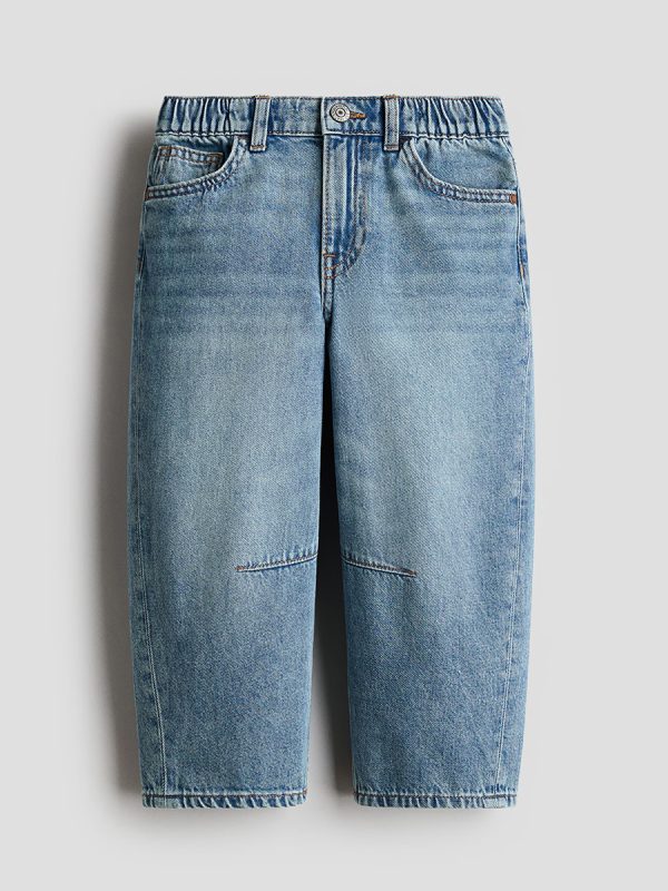HMKD018  Loose-Fit Barrel-Leg Jeans  Cotton 100%  2-8
