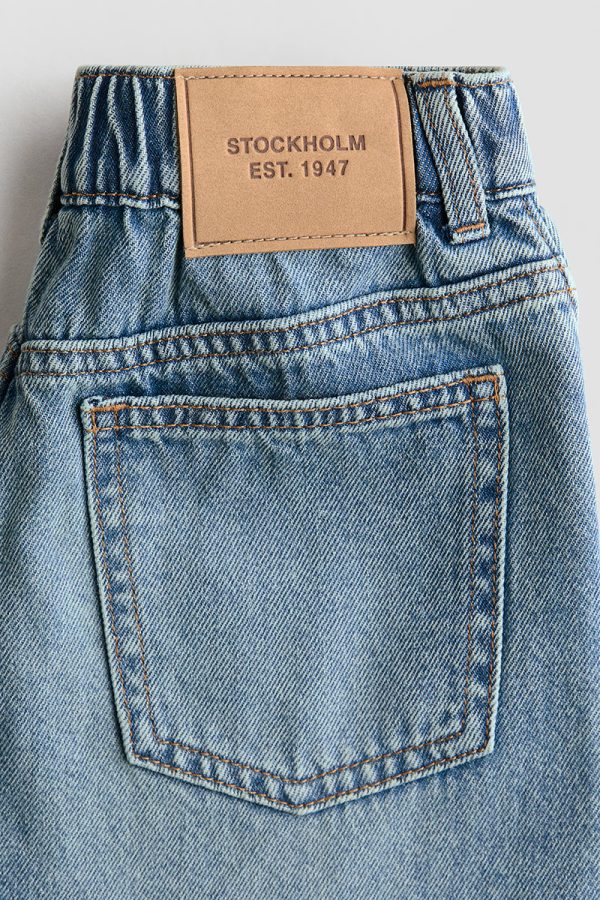 HMKD018  Loose-Fit Barrel-Leg Jeans  Cotton 100%  2-8