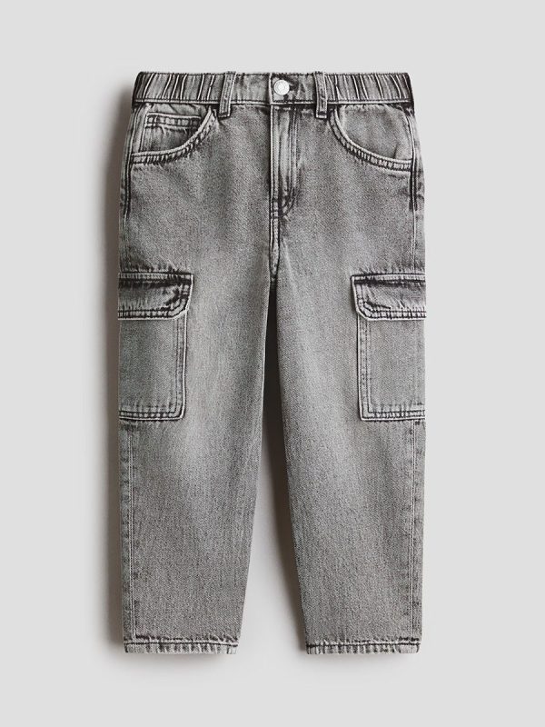 HMKD014  Relaxed Tapered Fit Jeans  Cotton 100%