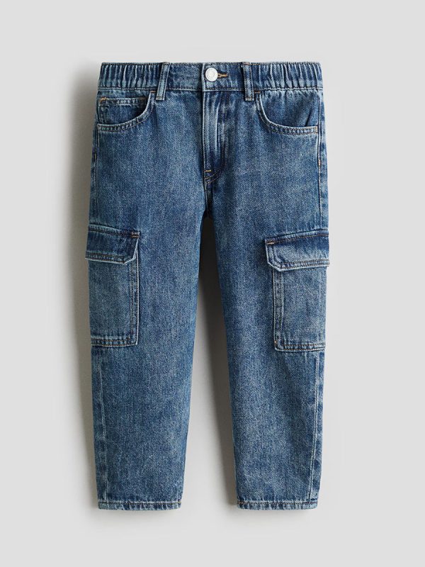1789129262129486.jpg HMKD014 Relaxed Tapered Fit Jeans Cotton 100%