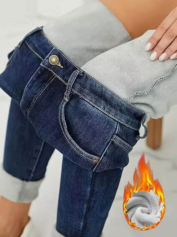 8876  Fleece Denim YL