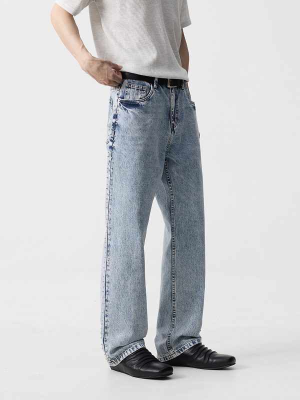1790101994771256.jpg 19911 Men's 13 OZ Relaxed Straight Acid Snow Wash Beaded Jeans
