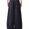 3066 Men's 10.8 OZ Baggy Raw Dark Indigo Denim Pleated Balloon Jeans