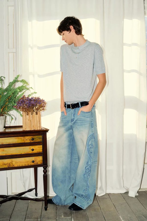 1790149632740415.jpg EMBD002 Men's 15 OZ 3D Raised Cord Embroidery Wide Leg Jeans