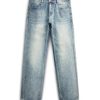 1790235030922351.jpg DZ2017 Men's 11.8 OZ Light Vintage Faded Wash Regular Straight Jeans