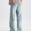 1790235174720891.jpg DZ2017 Men's 11.8 OZ Light Vintage Faded Wash Regular Straight Jeans
