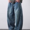 PL2268  Men's 12.8 OZ Vintage Light Wash Baggy Balloon Jeans