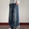 1791428699415719.jpg LL693R1 Men's 11 OZ Elastic Waist Winter Fox Fleece Lined Jeans